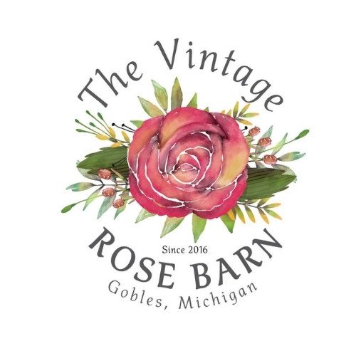 Logo for The Vintage Rose Barn in Gobles, MI